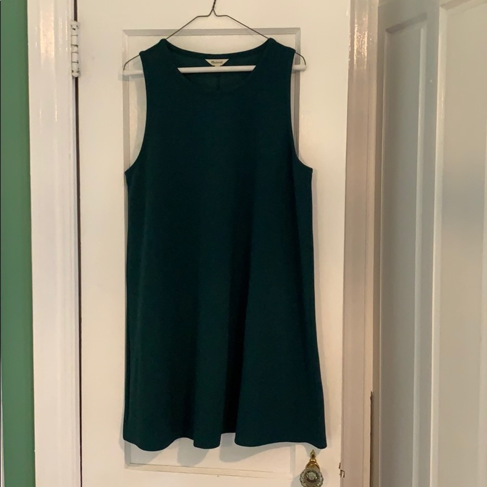 Madewell Swingy Tank Dress Green XL